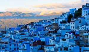 chechaouen-houses. day trip from fes